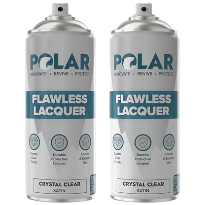 Polar Clear Satin Flawless Lacquer Spray - 2 x 13.5 Fl Oz - color: Clear Satin, size: 13.5 Fl Oz (Pack of 2)