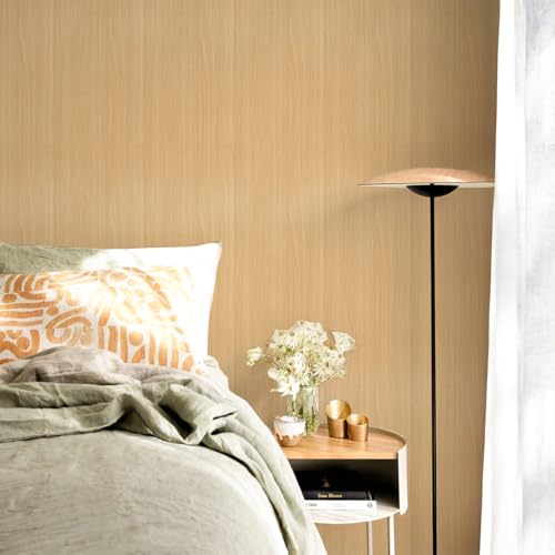 Jeweluck Light Wood Contact Paper for Cabinets Wood Wallpaper 17.7”×196.8” - color: Wood Grain, size: 17.7" x 196.8"