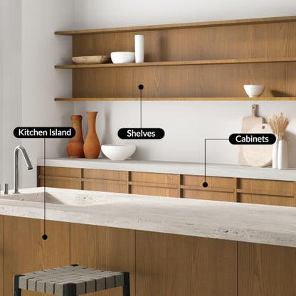 Extra Wide Brown Wood Contact Paper Peel and Stick Wallpaper for bedroom - color: Brown, size: 31.5" x 354"