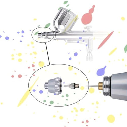 Airbrush Replacement Parts Kit, Nozzle Needle Cap Set 0.2/0.3/0.5mm - size: KIT 1