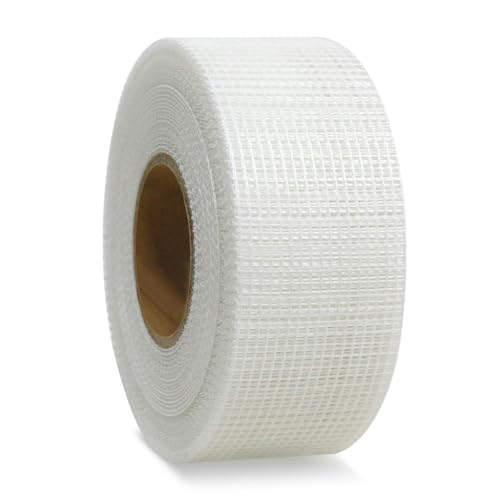 QILIMA Self-Adhesive Fiberglass Drywall Joint Mesh Tape, Fiber Mesh Crack Patch Wall Repair Fabric,2 Inch by 148 Feet White - size: 2Inch x 148 Feet
