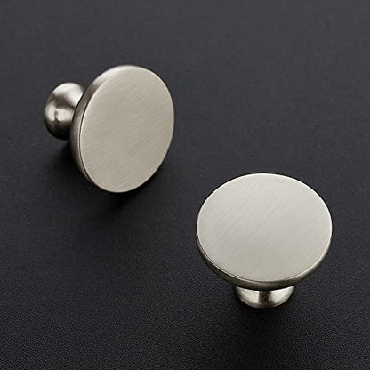 Ravinte Brushed Nickel Round Kitchen Cabinet Knobs Pulls 1-1/4 Inch 30 Pack - color: Brushed Nickel