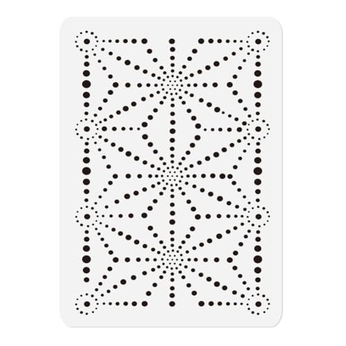 Geometric Star Stencil for Painting 11.69" x 8.27" Reusable DIY - style: Modern Geometric A