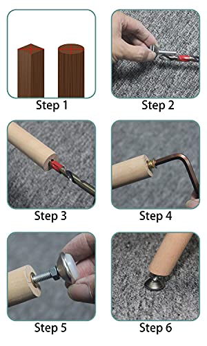 HUAYY Furniture Levelers Swivel Feet,Angle Height Adjustable(1/4-20 Nut Inserts Kits-16 Sets),Heavy Duty Leveling Legs for Table Chairs Cabinets Sofa,with High-Density Self-Adhesive Felt Pads - size: 1/4-20 Kits-16 Sets