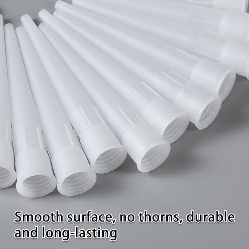 QDiShi Caulking Nozzle Tips 10cm/4inch 30Pcs - Plastic Caulking Gun Extender for Seamless Sealant Application, Caulk Nozzle Tip Tool