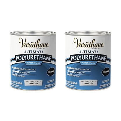 Varathane Water-Based Ultimate Satin Polyurethane - color: Satin, size: Quart (Pack of 2)