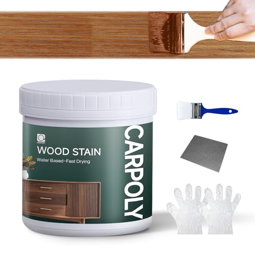 Wood Stain,16oz Teak Wood Stain & Sealer in One (with Tools) - color: Teak, size: 0.5kg