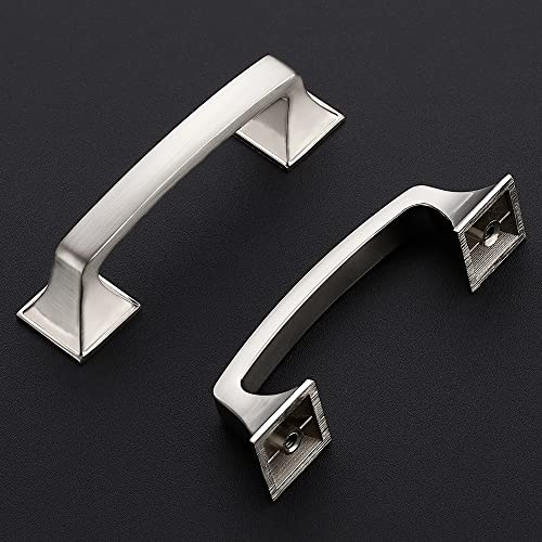 Ravinte Cabinet Pulls 3 Inch Brushed Nickel Kitchen Cabinet Handles 10 Pack - color: Brushed Nickel