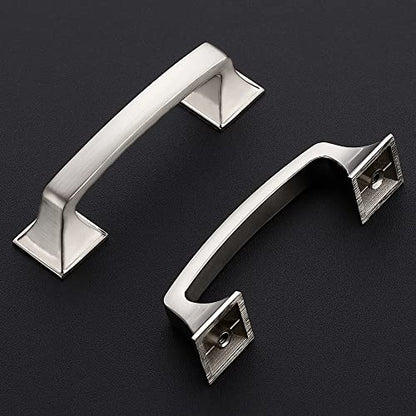 Ravinte Cabinet Pulls 3 Inch Brushed Nickel Kitchen Cabinet Handles 10 Pack - color: Brushed Nickel