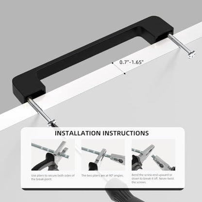 Black Cabinet Handles 3 Inch Matte Black Cabinet Pulls 10 Pack - color: Black, size: 3 Inch (76 mm) Hole Centers