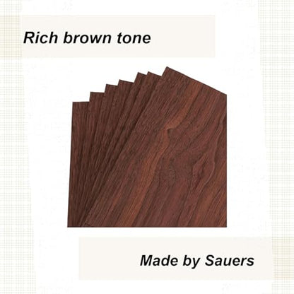 Walnut Veneer 8" X 8", 7-Piece