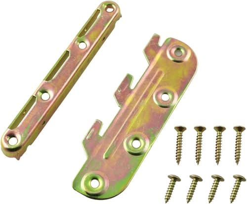Surface Mounted Bed Rail Brackets 4 Set Bed Frame Hardware