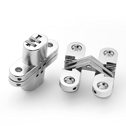 1-3/4" Hidden Hinge Stainless Steel 180 Degree, 4pcs - size: 44.5 mm, 4 PCS