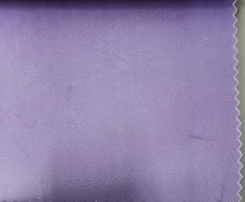 Velvet Upholstery, 56" Wide Luxurious Upholstery Lilac Velvet Fabric by The Yard,