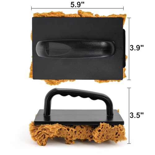 DEAYOU Large Paint Sponge, Textured Paint Sponge Roller, Decorators Brush Tool for Art Coatings, Texture Repair, Ceiling, Wall Decorating, 5.9"L x 3.9"W