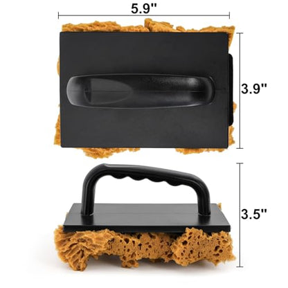 DEAYOU Large Paint Sponge, Textured Paint Sponge Roller, Decorators Brush Tool for Art Coatings, Texture Repair, Ceiling, Wall Decorating, 5.9"L x 3.9"W
