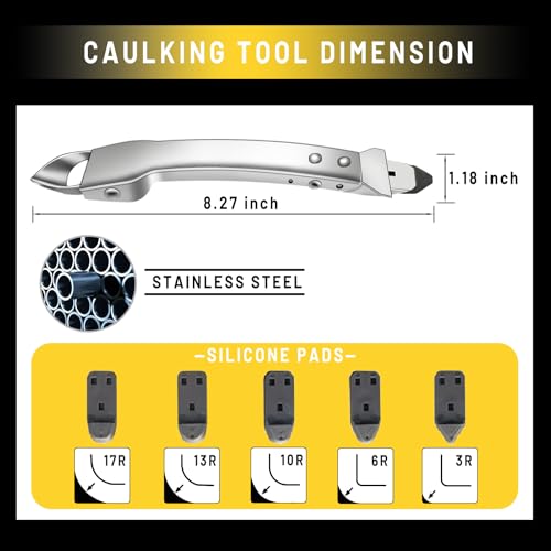 Silicone Caulking Tool Kit Stainless Steel Grout Removal Tool 4 in 1