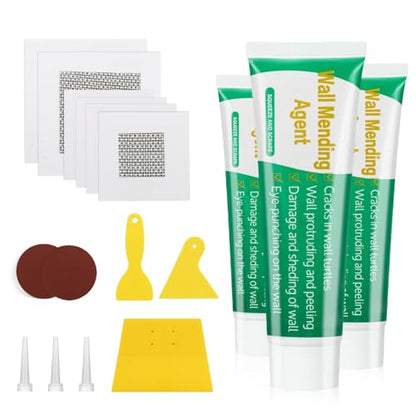 Drywall Repair Kit, 3 Pack Wall Repair Paste, Wall Mending Agent,Wall Surface Hole Fill Quick and Easy Solution