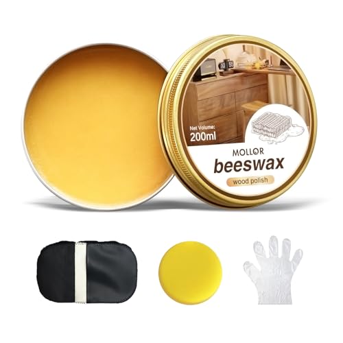 Non-Toxic Wood Wax for Furniture, 7 Oz Clear Protective Finish - size: 7 Ounce