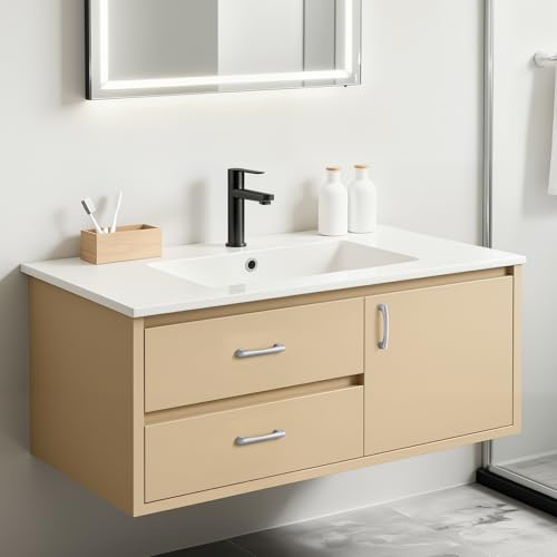 Lardmon 10 Pack 3 Inch(76mm) Hole Center Brushed Satin Nickel Modern Cabinet Pulls Solid Kitchen Cabinet Handles Hardware Bathroom Vanity Pulls Timeless Drawer Pulls Handles for Dresser - color: Brushed Satin Nickel, size: 3 Inch Hole Center, style: 10 Pa