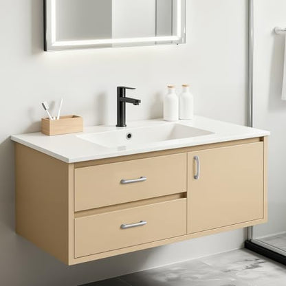 Lardmon 10 Pack 3 Inch(76mm) Hole Center Brushed Satin Nickel Modern Cabinet Pulls Solid Kitchen Cabinet Handles Hardware Bathroom Vanity Pulls Timeless Drawer Pulls Handles for Dresser - color: Brushed Satin Nickel, size: 3 Inch Hole Center, style: 10 Pa