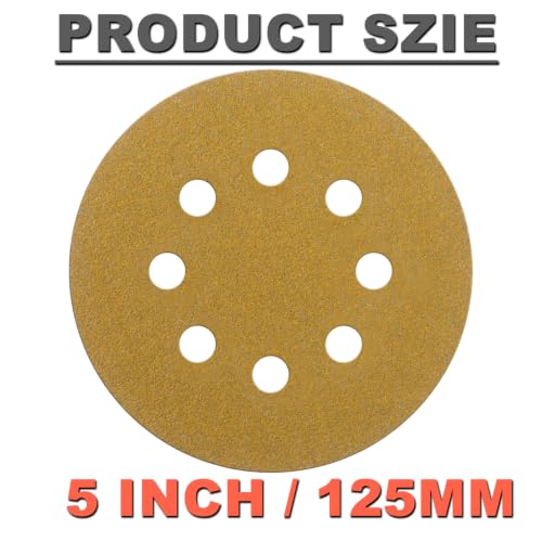 50Pcs 5 Inch Wet Dry Sanding Discs: 60-320 Grit Assorment