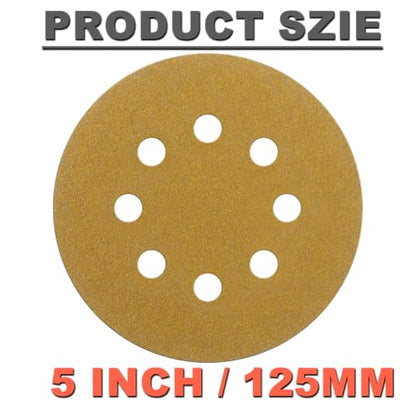 50Pcs 5 Inch Wet Dry Sanding Discs: 60-320 Grit Assorment
