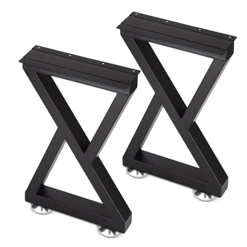 Taelakeni 22 Inch Metal Coffee Table Legs Bench Legs, Double Triangle - color: Double Triangle, size: 22 IN