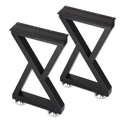Taelakeni 22 Inch Metal Coffee Table Legs Bench Legs, Double Triangle - color: Double Triangle, size: 22 IN