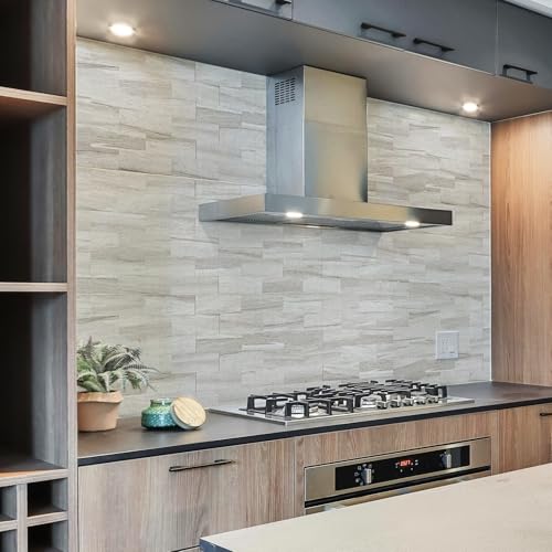 Art3d Peel and Stick Backsplash, Stick on Wall Tile, 10-Pack, Biege Marble - color: Biege Marble