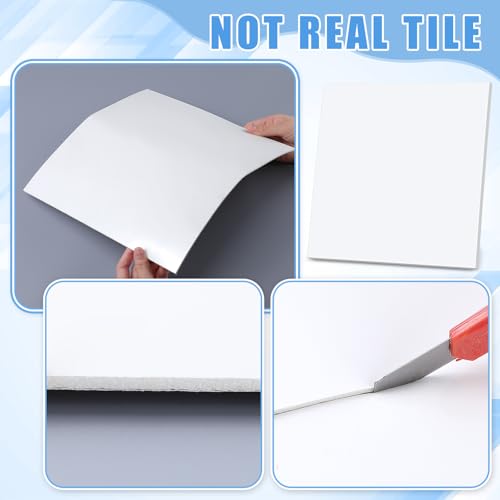 Nuanchu 72 Pcs Peel and Stick Wall Panels, 12x12 Inch, Solid White - color: Solid White
