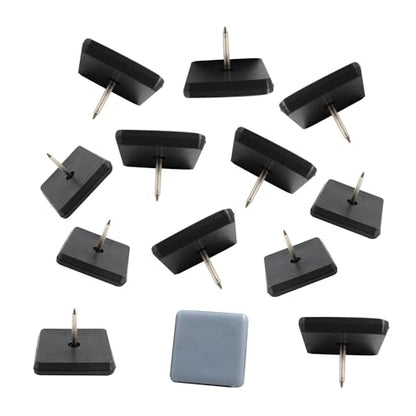 20pcs 1-1/4" Nail on Furniture Glides Sliders for Wooden Furniture, Furniture Sliders Pads Square Teflon Furniture Glides Floor Protectors PTFE Moving Furniture Glides - size: 1.18x1.18-20pcs