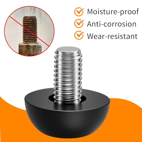 8Pcs M8 Thread Adjustable Leveling Feet Kit, 8mm Stainless Steel Construction with 1.25mm Thread, Outdoor Furniture Leveling Solution - color: 8pcs