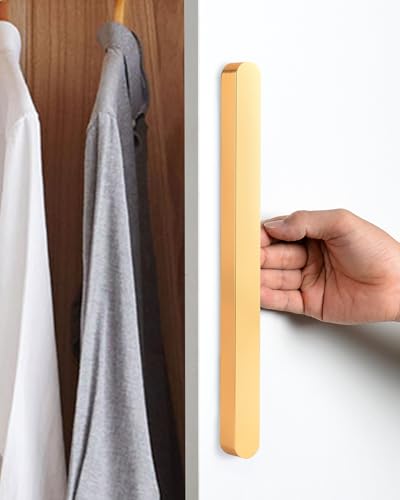 5 Pack Gold Modern Drawer Pulls Cupboard Handles 8.8 Inch(224mm) Hole Center Furniture Long Cabinet Handle Dresser Hardware - color: Gold-5 Pack, size: 8.8 Inch(224mm)