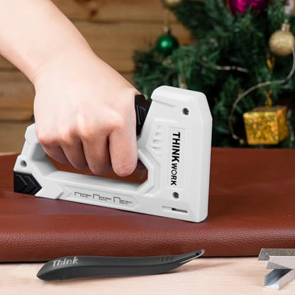 THINKWORK Light Duty Staple Gun - Upholstery Staple Gun for Wood - color: Grey