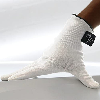 Off-Wrap™ Gloves - Vinyl Wrap Glove Pair - color: White, size: Medium