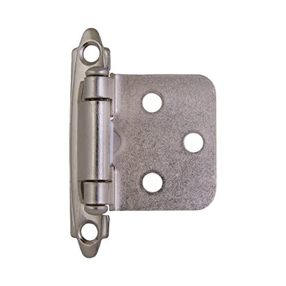 Design House Cabinet Overlay Hinge, Satin Nickel - color: Satin Nickel