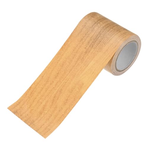 M METERXITY 1-Roll Wood Grain Repair Tape, 2.24in x 15ft Textured Realistic Self-Adhesive Wood Floor Tape Contact Paper for Furniture/Floors/Home [Wheat Maple] - color: Wheat Maple, size: 2.24in x 15ft