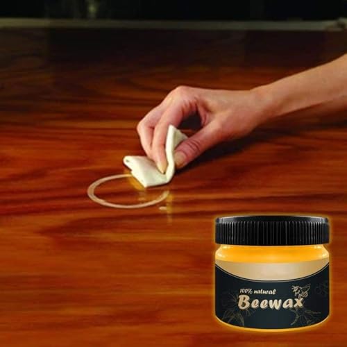 Wood Seasoning Beeswax,Beeswax Furniture Polish(2 Pack)