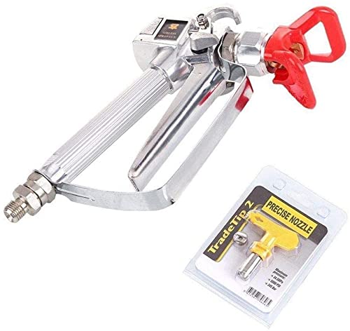Airless Paint Spray Gun with 517 tip Swivel Joint 3600PSI High Pressure Spray Gun - size: 1 Count (Pack of 1)