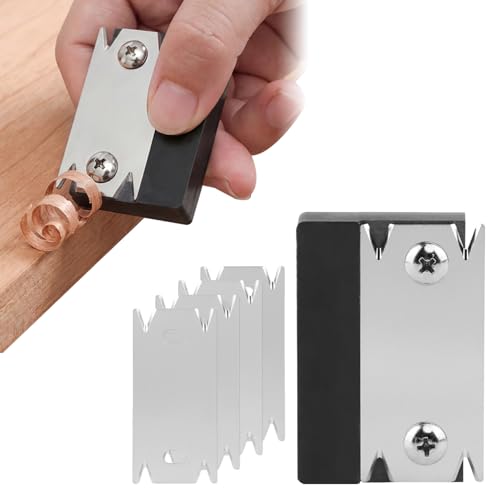 Edge Banding Trimmer with 4 Replacement Blades, Veneer Edge Cutter Planer