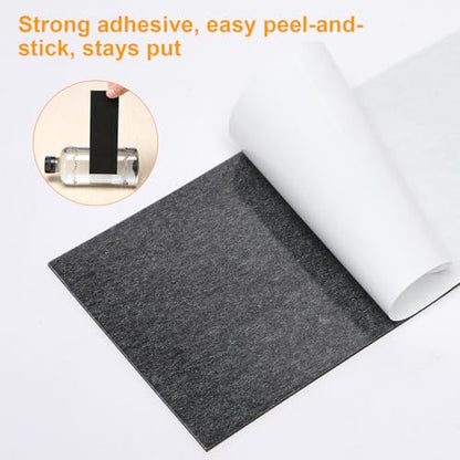 CHUNZEXI Non-Slip Furniture Pads, 40 Pack 1/2 x 3 Inch Sticky Rubber Strips - size: 1/2x3 inch 40 Rectangular