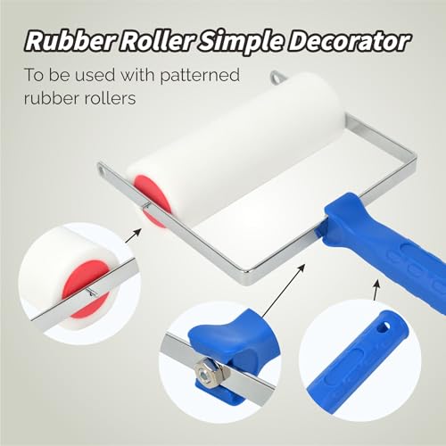 Nichiyo 7" Texture Roller Pattern Paint Roller Set