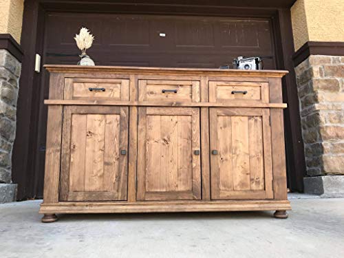 Osborne Squat Round Bun Foot in Soft Maple Wood (Set of Four), Unfinished Wooden Furniture Feet for Cabinets, Dressers, Couches, Sofas and More, Sanded and Ready to be Finished