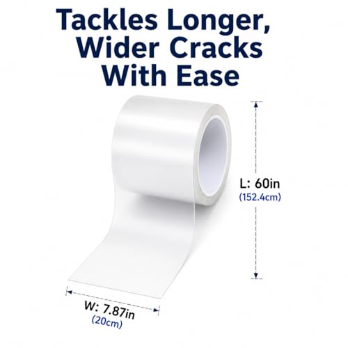 Self-Adhesive Bathtub Repair Kit & Vinyl Siding Patch Kit for Tub Crack, Hole, Wall Repair. Waterproof Shower Wall Cover & Plastic Bathtub Wall Solution, White Bathroom&Tub Repair Kit with Patch
