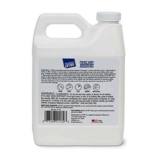 Lift Off Paint & Varnish Remover, 32 fl oz, 41132 - size: 32 Fl Oz (Pack of 1)