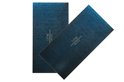 DFM Tool Works Blue Cabinet Scraper Rectangle Set -MADE IN USA- (2, 0.032" x 3" x 6") - size: 0.032" x 3" x 6"