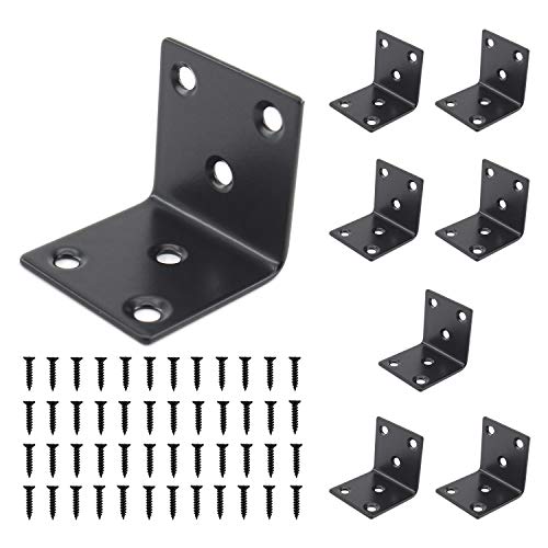 Heavy Duty Stainless Steel Corner Bracket,ULIFESTAR L Shaped Shelf Bracket 90 Degree Corner Brace Large Joint Right Angle L Bracket for Furniture Wood Cabinets Shelves (40x40x40mm) - size: 40*40*40mm