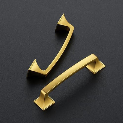 30 Pack Kitchen Cabinet Handles 3-3/4 Inch Hole Center Gold Cabinet Pulls - color: Gold, size: 3-3/4 Inch Hole Centers