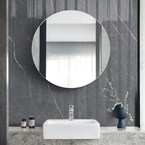 Chejiaye Marble Peel and Stick Wallpaper 2.4mm Thick, Waterproof Self-Adhesive Contact Paper for Kitchen Backsplash, Countertop, Bathroom Vanity, Cabinet(15.7x118 Inch,Grey) - color: Grey Marble